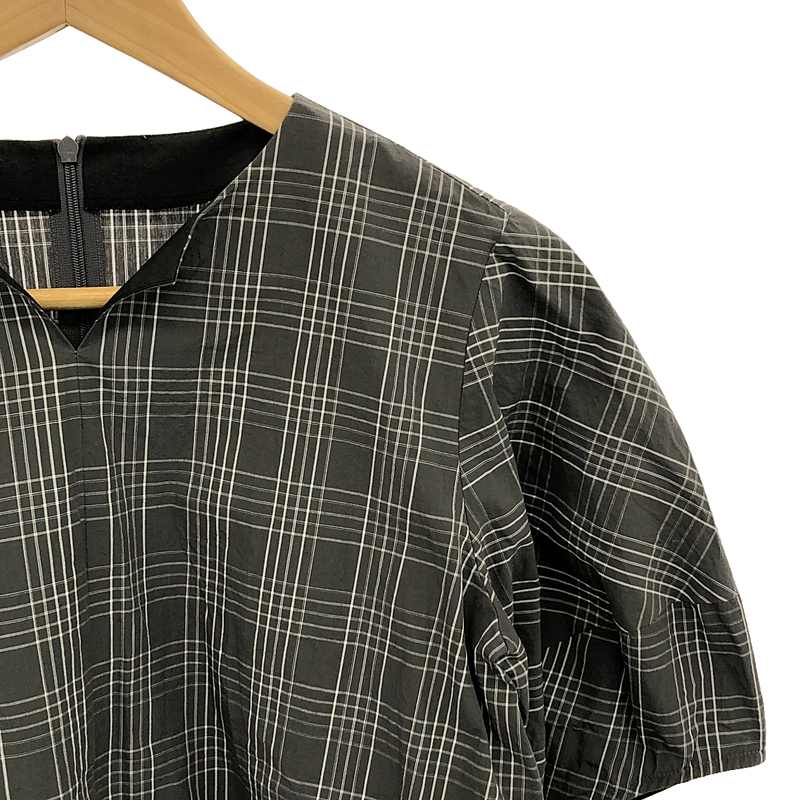 MACKINTOSH LONDON / マッキントッシュロンドン チェック キーネックブラウス