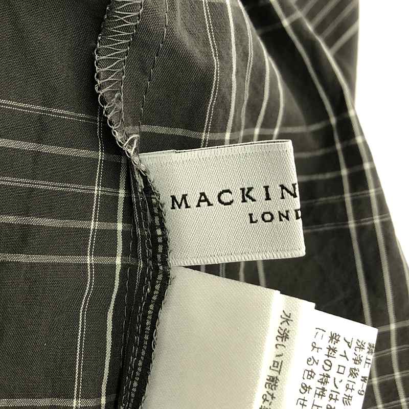 MACKINTOSH LONDON / マッキントッシュロンドン チェック キーネックブラウス