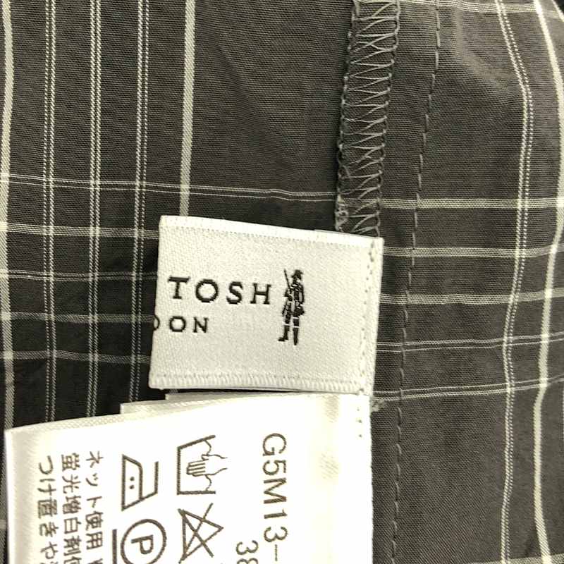 MACKINTOSH LONDON / マッキントッシュロンドン チェック キーネックブラウス