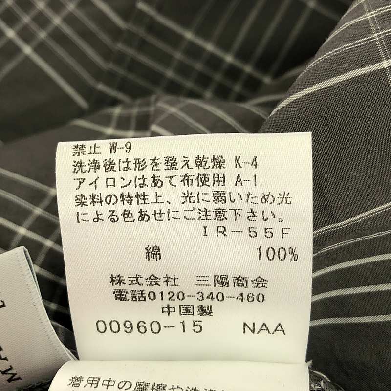 MACKINTOSH LONDON / マッキントッシュロンドン チェック キーネックブラウス