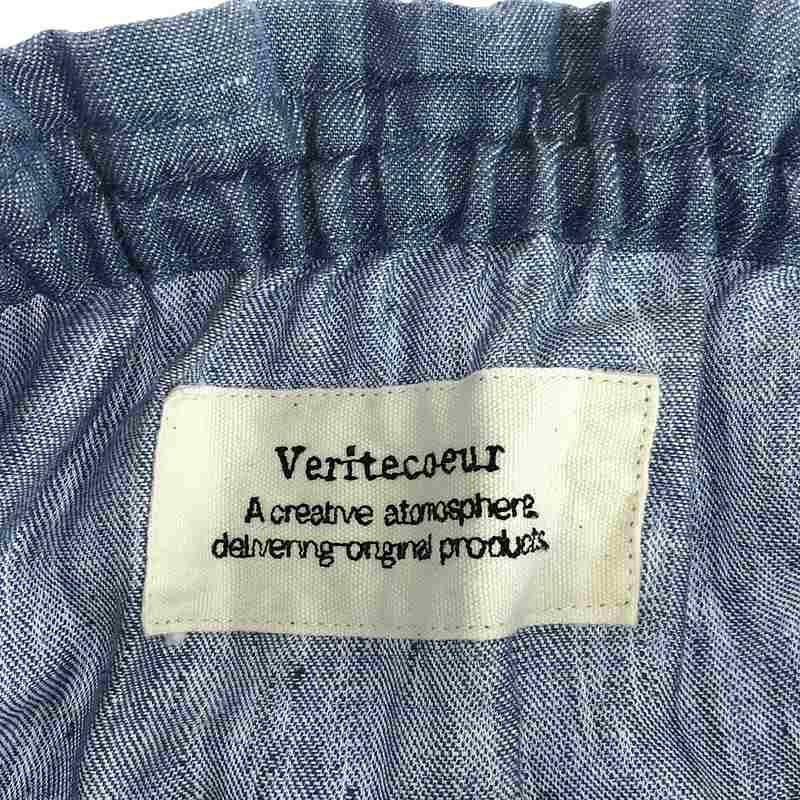 veritecoeur / ヴェリテクール ネップ ドローストリング ダンガリーショーツ パンツ