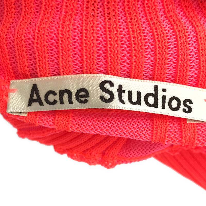 Acne Studios / アクネストゥディオズ ネオンカラー ハイネック リブ トップス