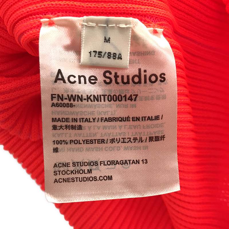 Acne Studios / アクネストゥディオズ ネオンカラー ハイネック リブ トップス