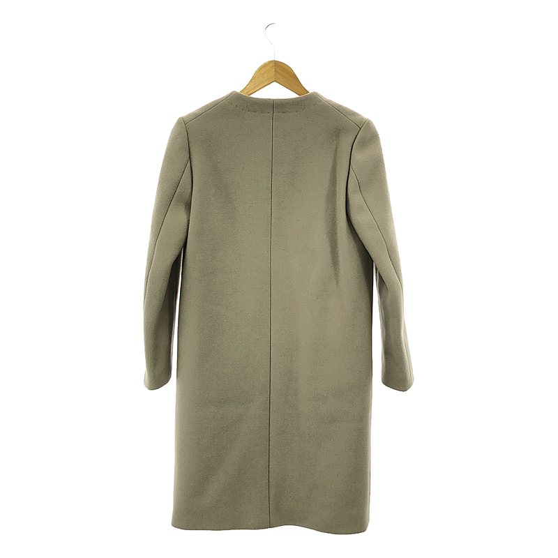 Drawer / ドゥロワー ウール ノーカラーコート