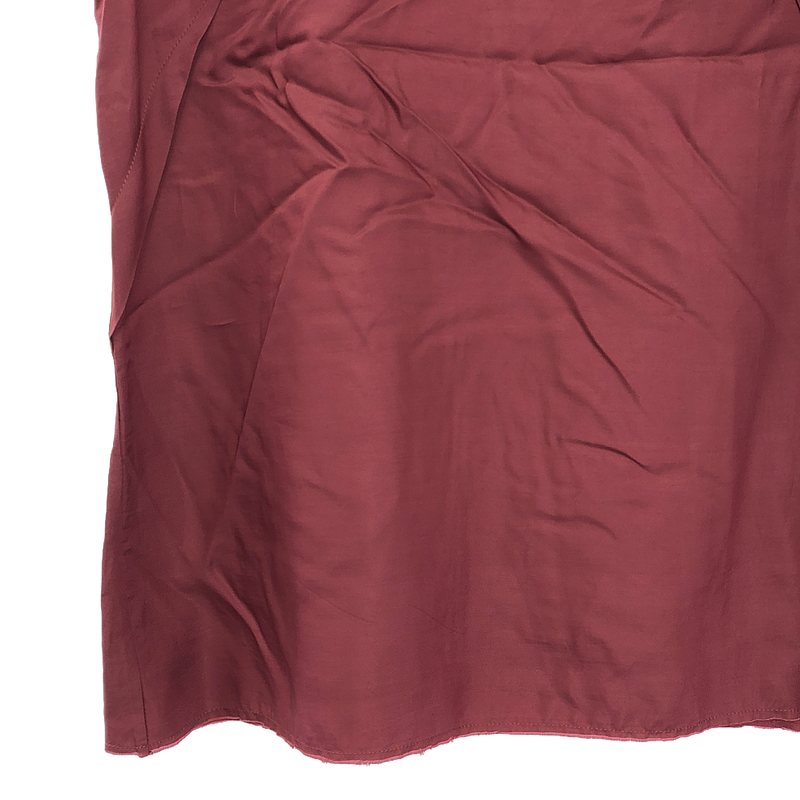 GOLDEN GOOSE / ゴールデングース レーヨン ベロア切替 カットオフ Vネック ノースリーブプルオーバー