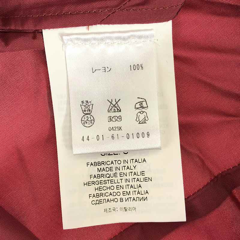 GOLDEN GOOSE / ゴールデングース レーヨン ベロア切替 カットオフ Vネック ノースリーブプルオーバー