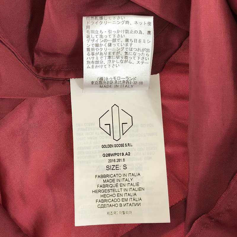 GOLDEN GOOSE / ゴールデングース レーヨン ベロア切替 カットオフ Vネック ノースリーブプルオーバー