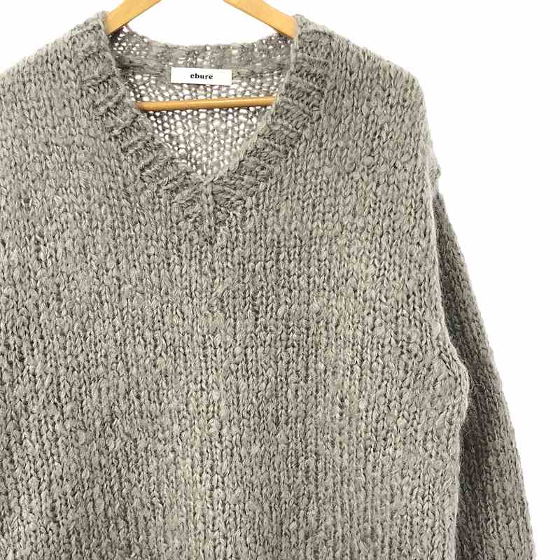 ebure / エブール モヘア Vネック プルオーバー ニット