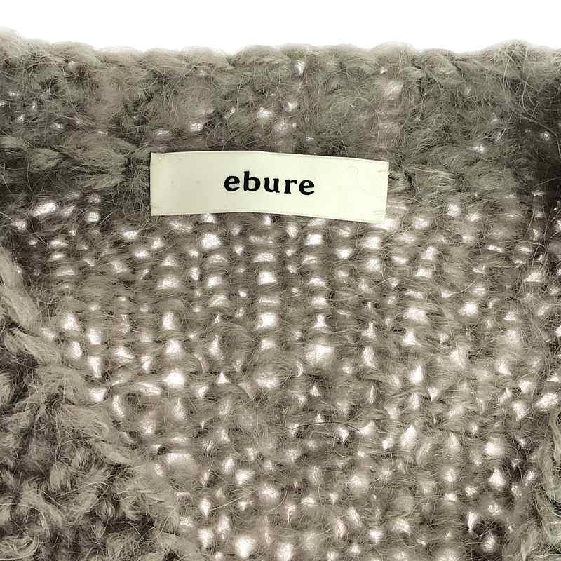 ebure / エブール モヘア Vネック プルオーバー ニット