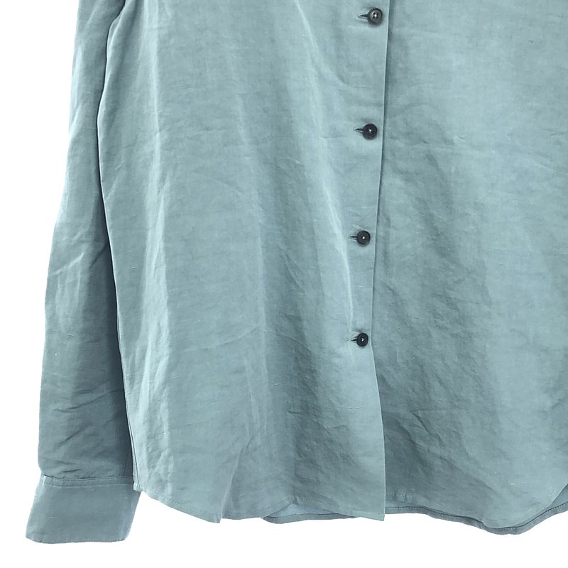 JIL SANDER+ / ジルサンダープラス コットン リネン シルク オーバーサイズ フーデッドシャツ ジャケット