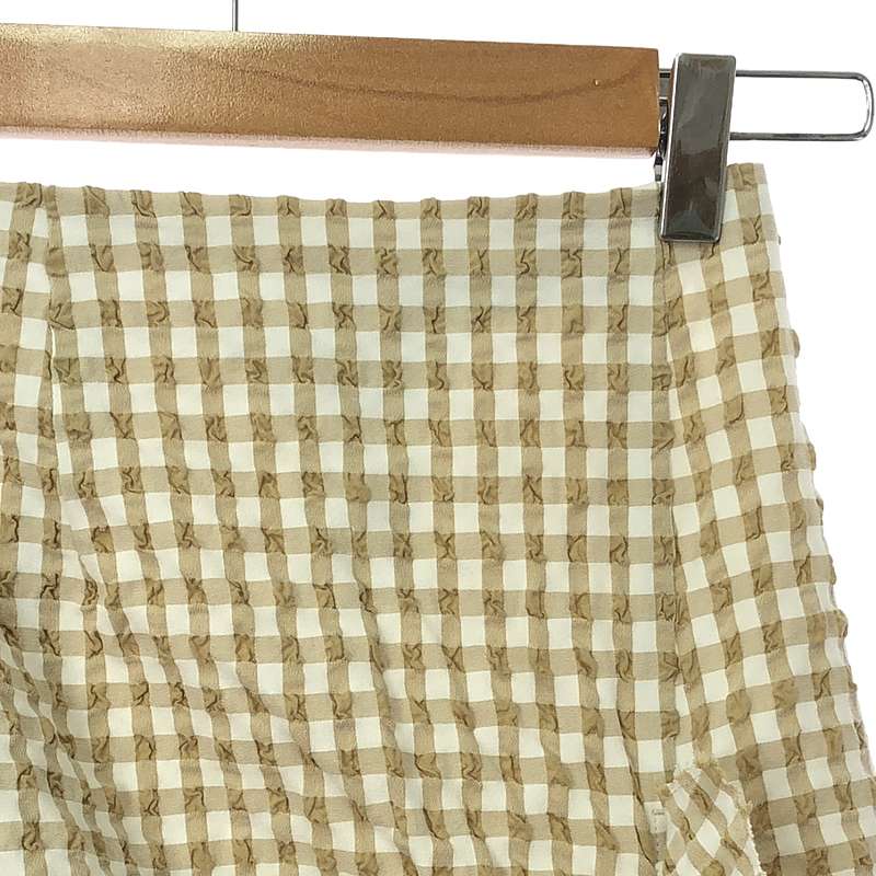 IRENE / アイレネ ギンガムチェック ギャザー スカート