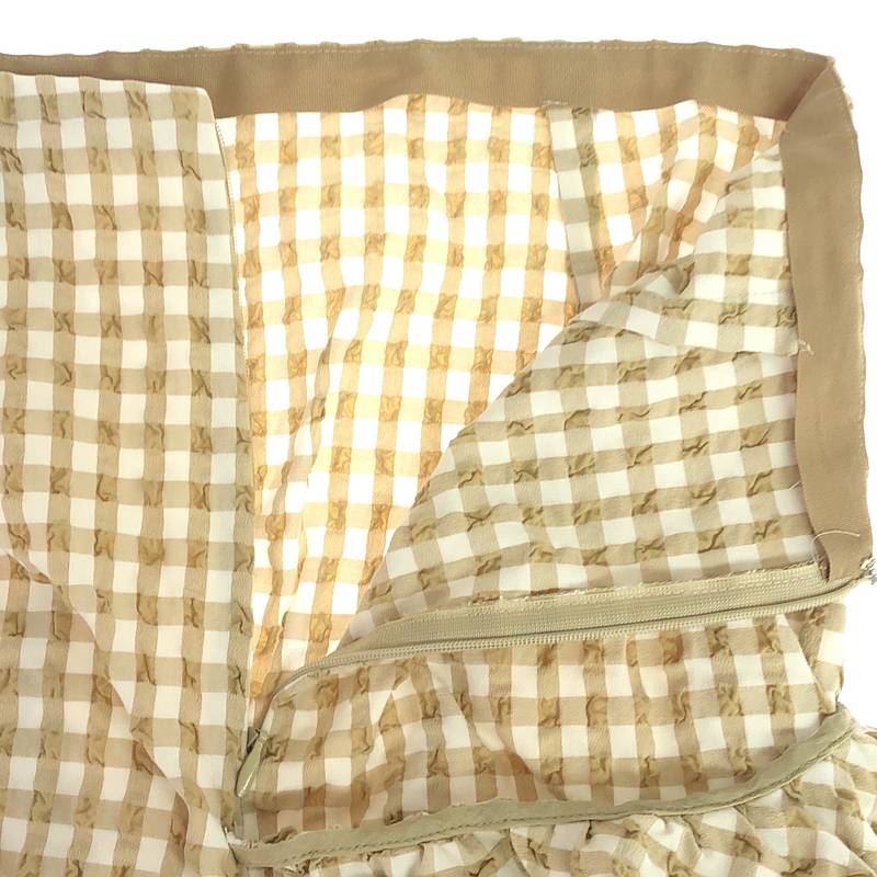 IRENE / アイレネ ギンガムチェック ギャザー スカート