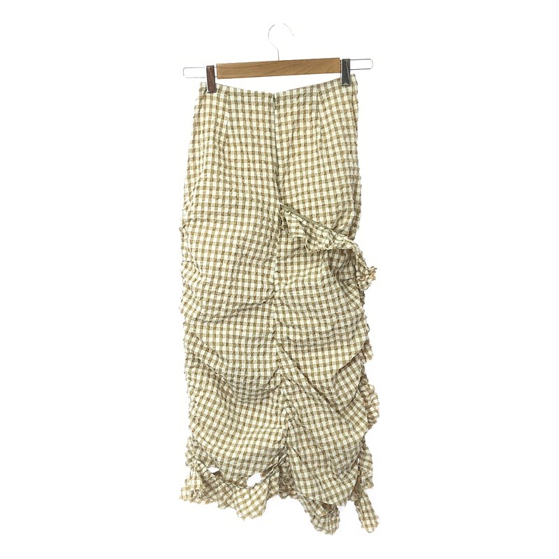 IRENE / アイレネ ギンガムチェック ギャザー スカート
