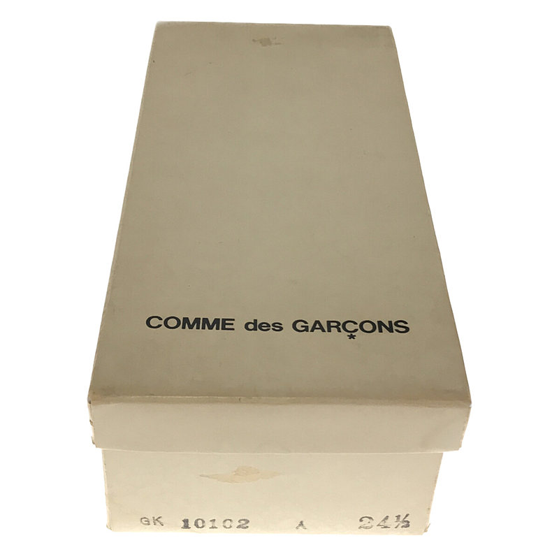robe de chambre COMME des GARCONS / ローブドシャンブル コムデギャルソン スクエアトゥ レザー フラット リボンパンプス
