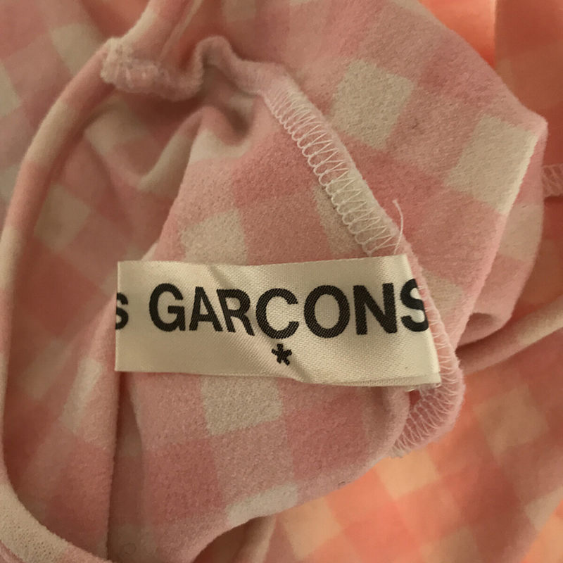 COMME des GARCONS / コムデギャルソン ボディミーツドレス チェック カットソー スカート セットアップ コブドレス