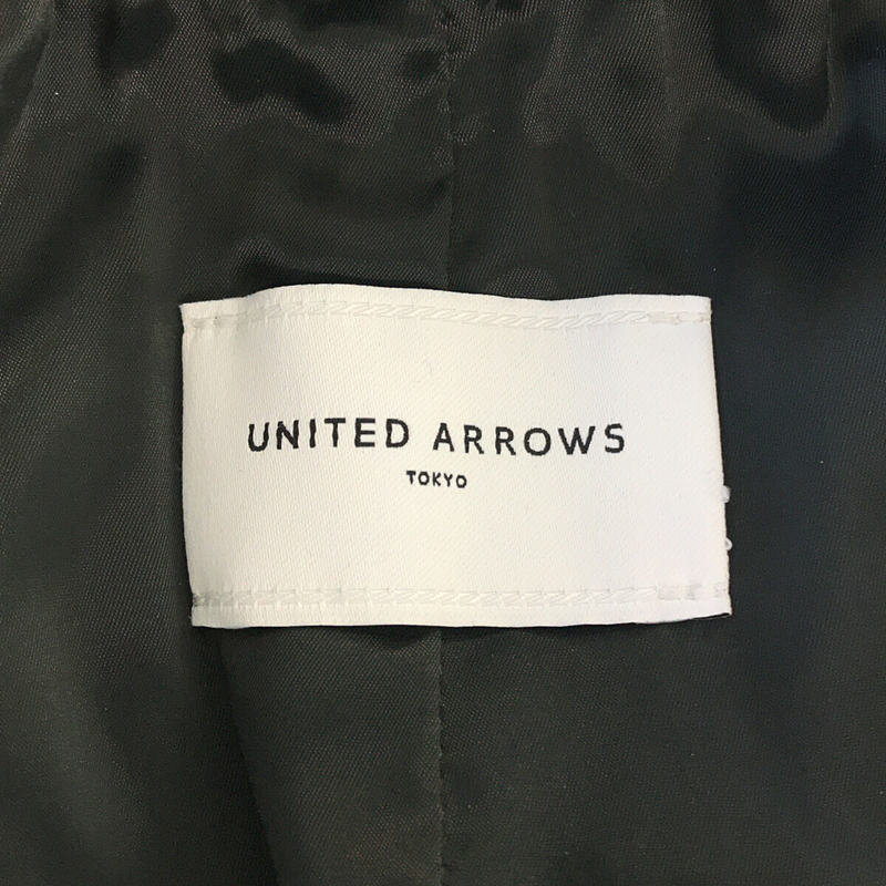 UNITED ARROWS / ユナイテッドアローズ チェック柄 ウール混イージーワイドパンツ