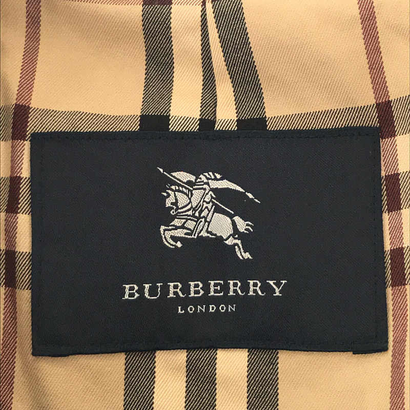 Burberry / バーバリー ライニングノバチェック コットン 無地 ステンカラー コート