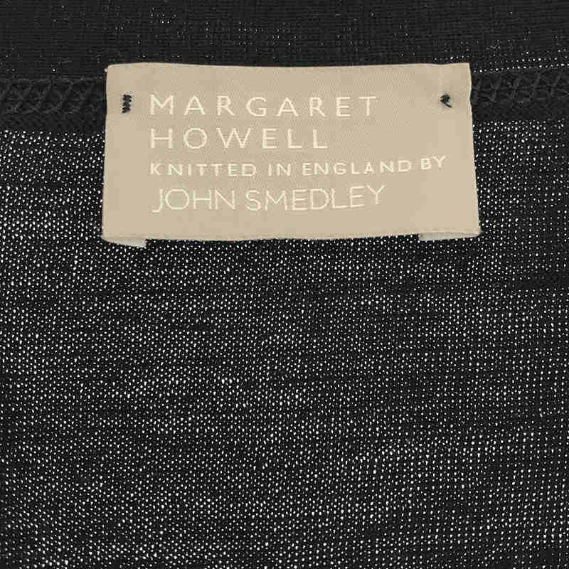 MARGARET HOWELL / マーガレットハウエル ×JOHN SMEDLEY ウール 無地 カーディガン ジョンスメドレー