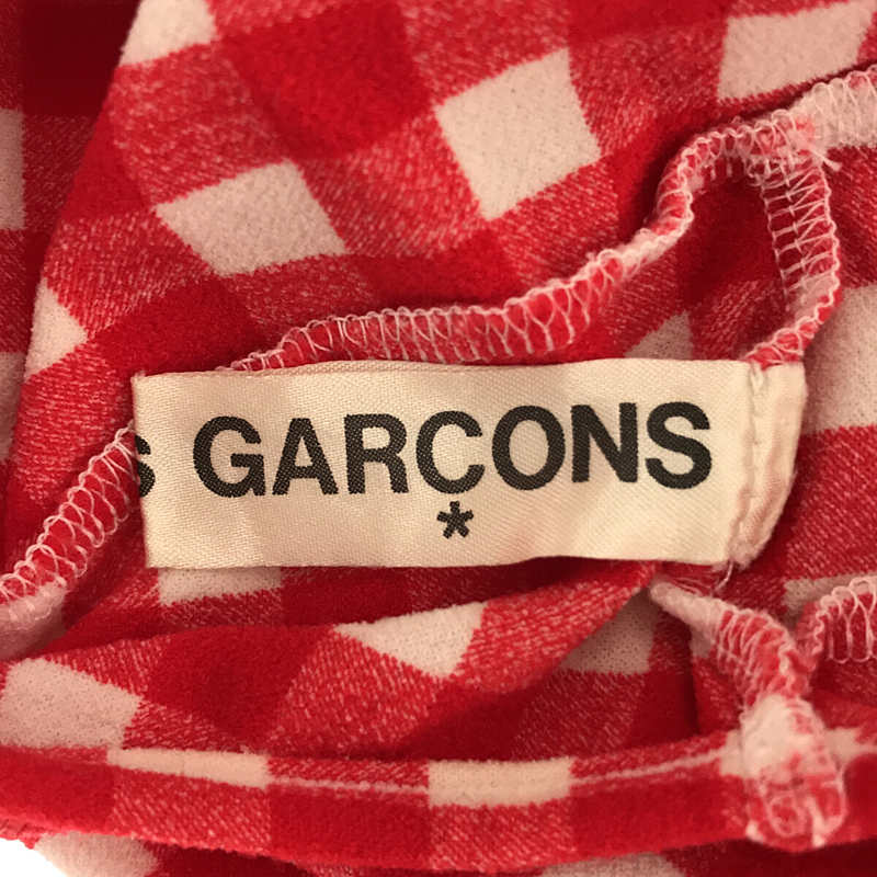 COMME des GARCONS / コムデギャルソン ボディミーツドレス チェック カットソーワンピース コブドレス