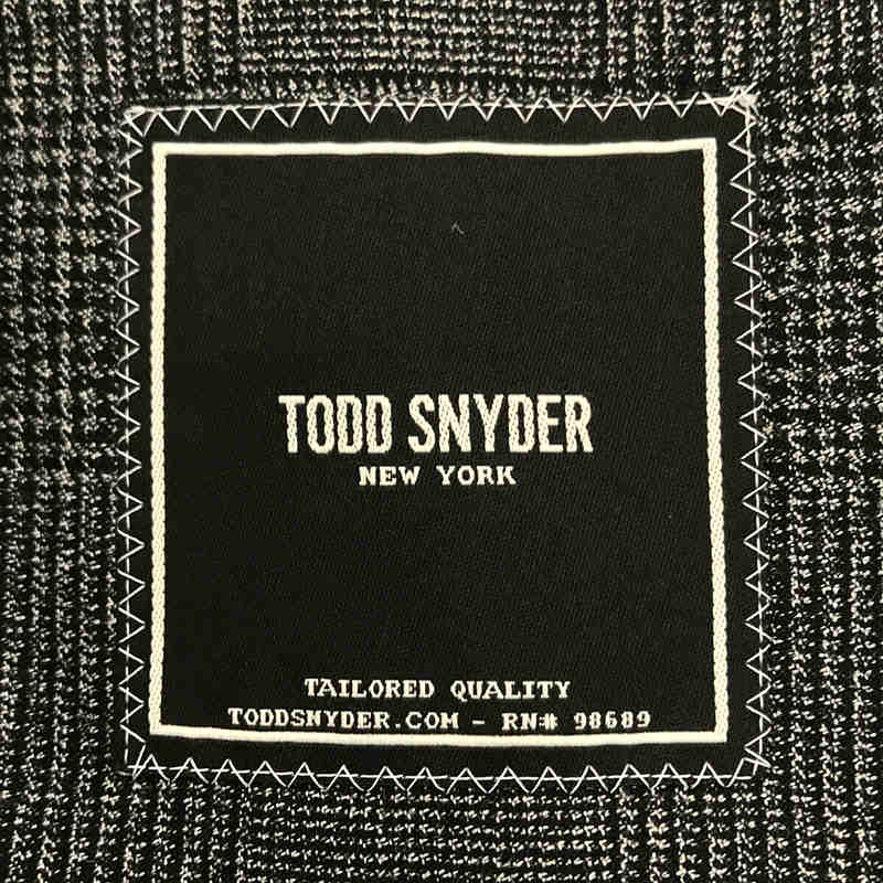 TODD SNYDER / トッドスナイダー ウール グレンチェック 3B テーラードジャケット