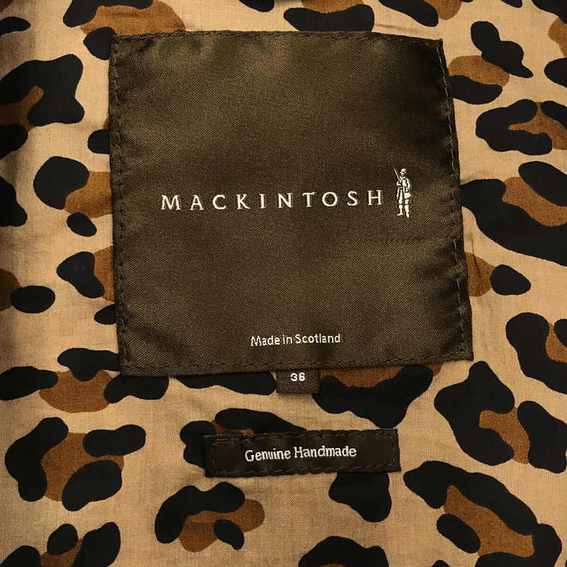 MACKINTOSH / マッキントッシュ コットン100% 裏地レオパード柄 トレンチコート ゴム引き