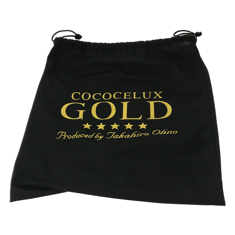 COCOCELUX GOLD / ココセリュックスゴールド レザー 2WAY ミニポーチ付き ハンド ショルダーバッグ