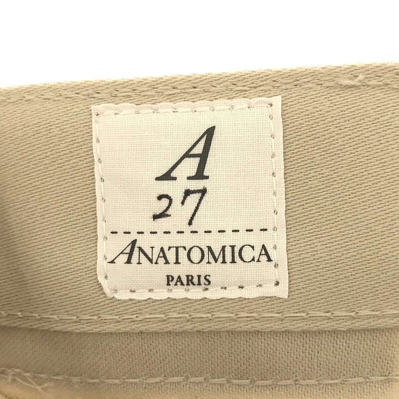 ANATOMICA / アナトミカ 5P MARILYN SATEEN コットン 無地 チノ パンツ マリリンサテン