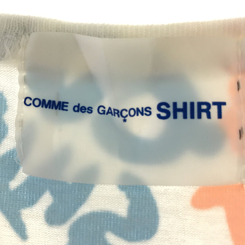 COMME des GARCONS SHIRT / コムデギャルソンシャツ CDG 総柄 コットンTシャツ