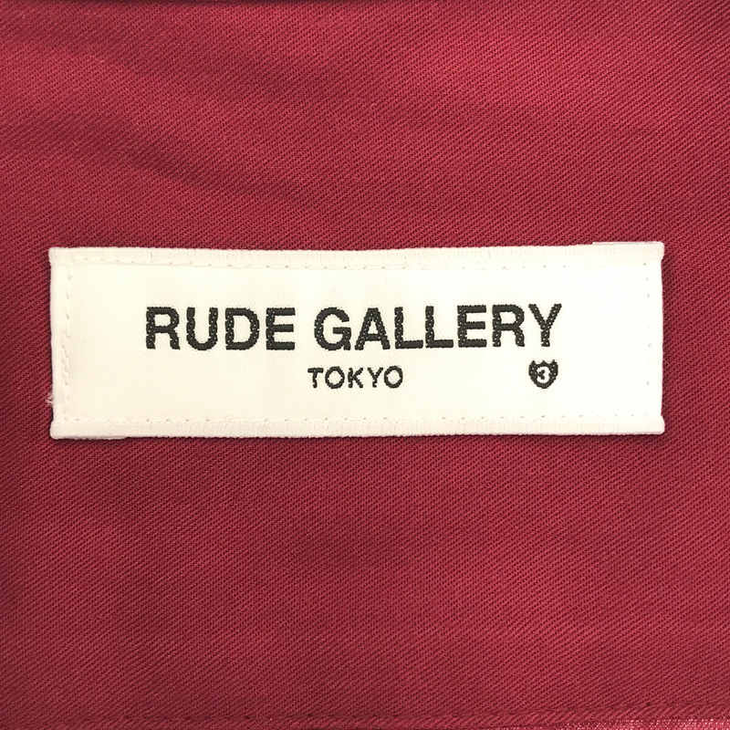 RUDE GALLERY / ルードギャラリー RUDE OPEN COLLAR SHIRT レーヨン オープンカラー シャツ