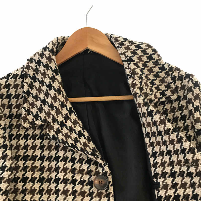 AMI Alexandre Mattiussi / アミ・アレクサンドルマテュッシ Car Coat ウール 千鳥柄 ロング チェスターコート