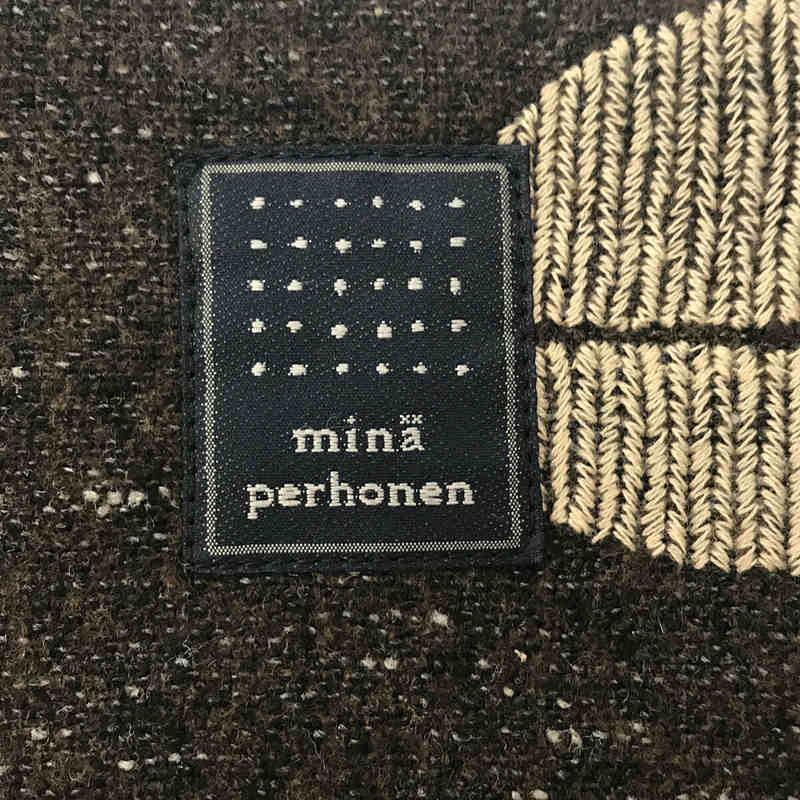 mina perhonen / ミナペルホネン eggbag エッグバッグ happa はっぱ 刺繍