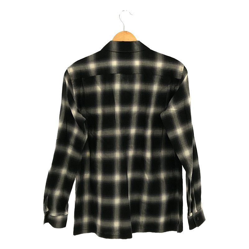 OMBRE CHECK OPEN COLLAR SHIRT オンブレチェック オープン