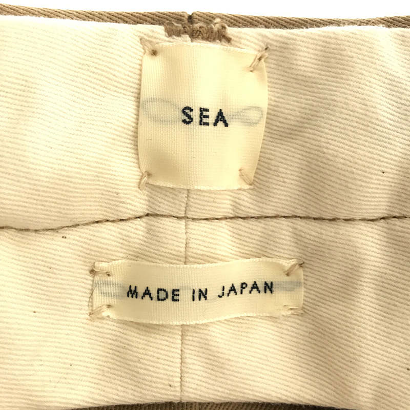 SEA / シー VINTAGE ハイライズ センタープレス チノトラウザーズ