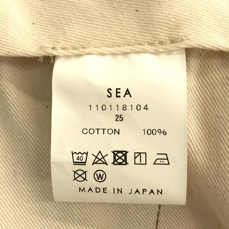 SEA / シー VINTAGE ハイライズ センタープレス チノトラウザーズ