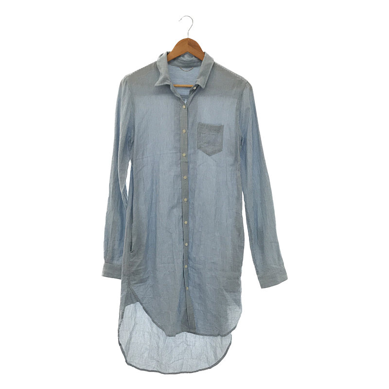 コットン ストライプ ロングシャツ ワンピース | ブランド古着の買取・委託販売 KLD USED CLOTHING