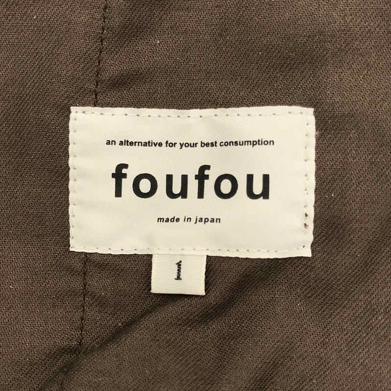 foufou / フーフー corduroy straight pants コーデュロイ ストレートパンツ