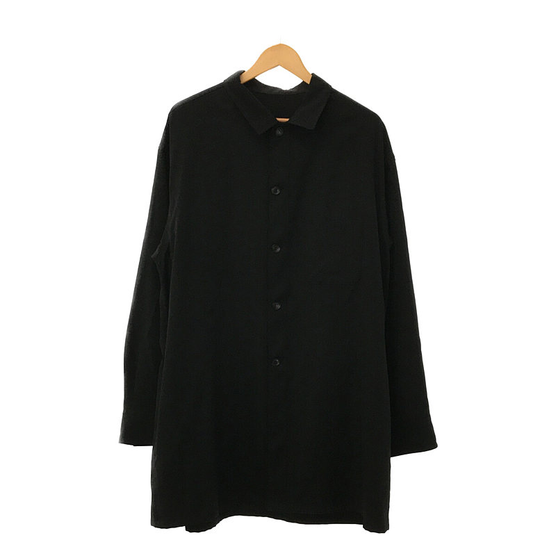 Oversized wool gabardine shirt オーバーサイズ ウールギャバ シャツ