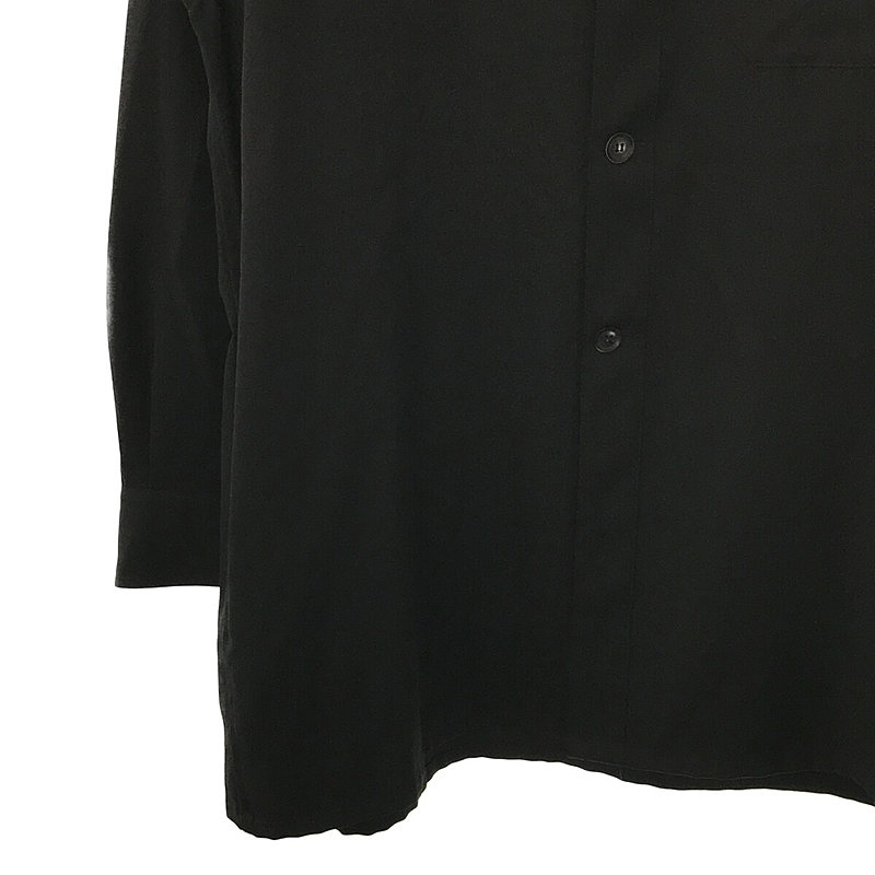 YOHJI YAMAMOTO POUR HOMME / ヨウジヤマモトプールオム Oversized wool gabardine shirt オーバーサイズ ウールギャバ シャツ