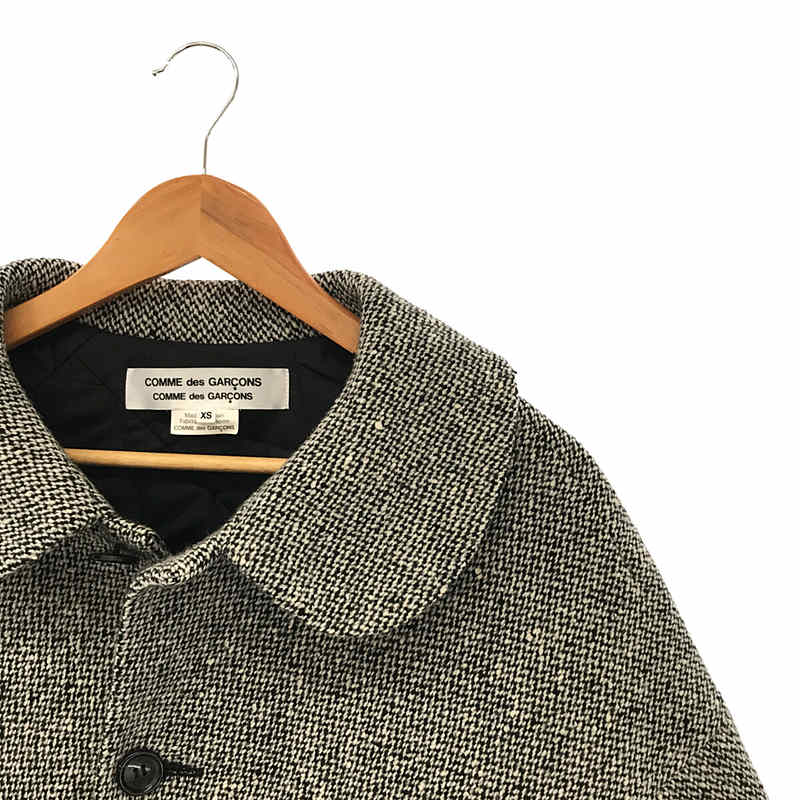 COMME des GARCONS COMME des GARCONS / コムコム ウール 丸襟  キルティング  オーバーシルエット ロングコート