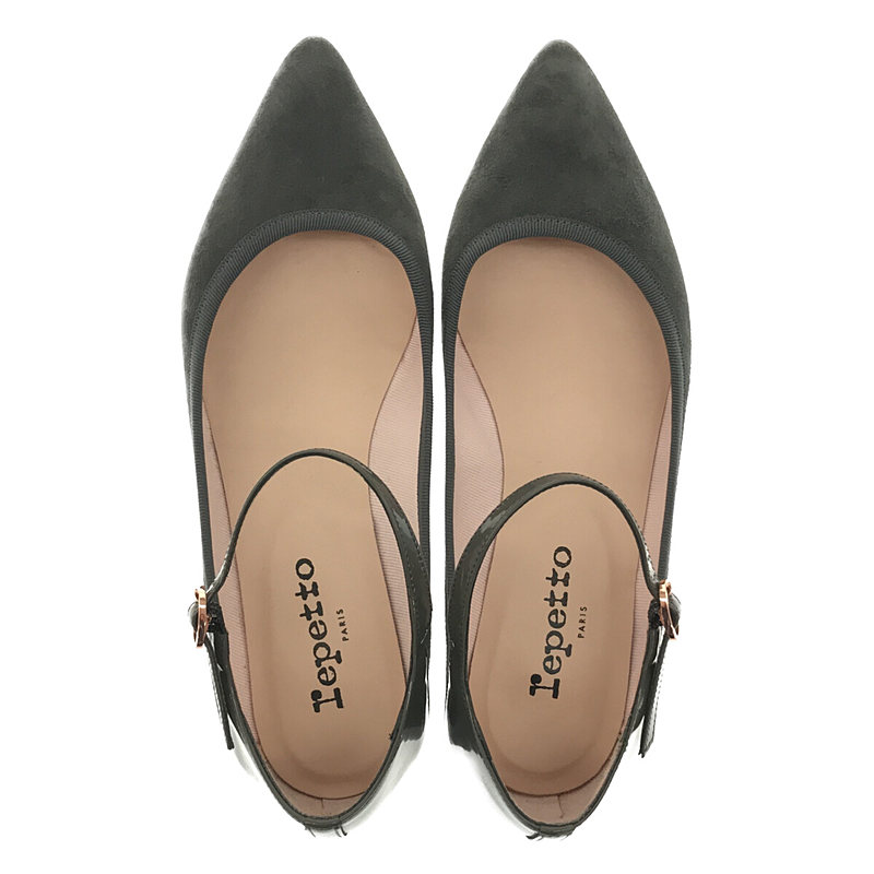 repetto / レペット ポインテッドトゥ ストラップ フラットパンプス シューズ