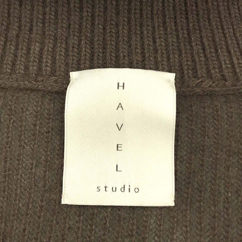 HAVEL studio / ハーヴェル スタジオ RACCON KNIT COAT ラクーンニット コート コーディガン