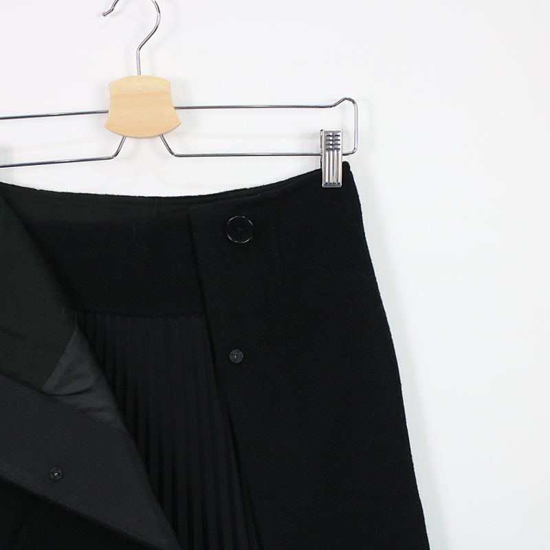 ESTNATION / エストネーション プリーツ切替ラップスカート