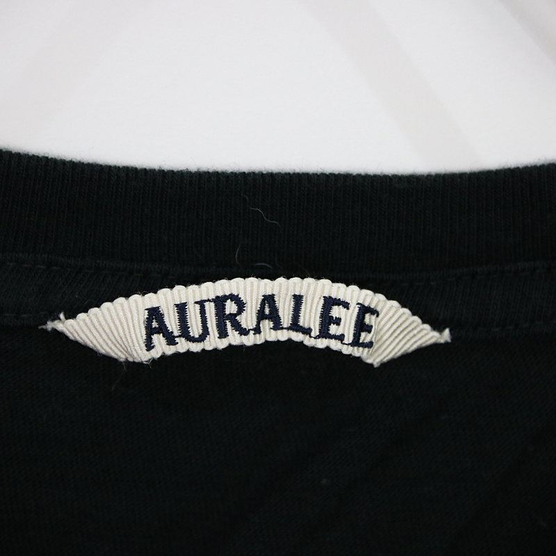 AURALEE / オーラリー 裾スリットクルーネック半袖Tシャツ