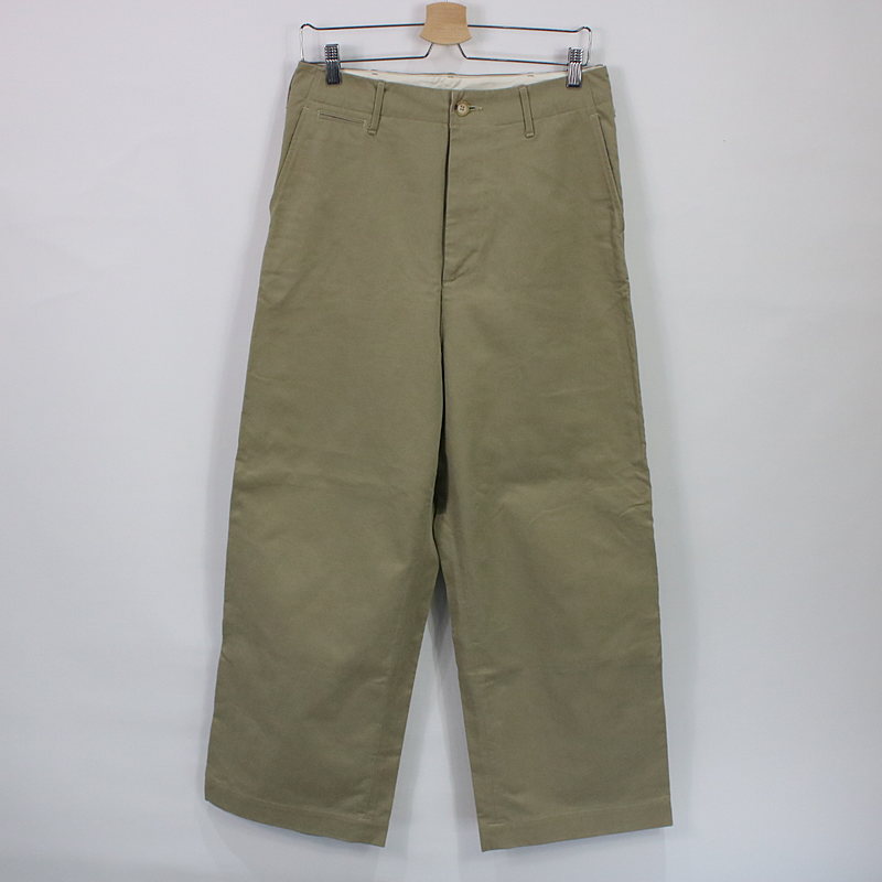 WASHED FINX CHINO WIDE PANTS ウォッシュドフィンクスチノワイドパンツ