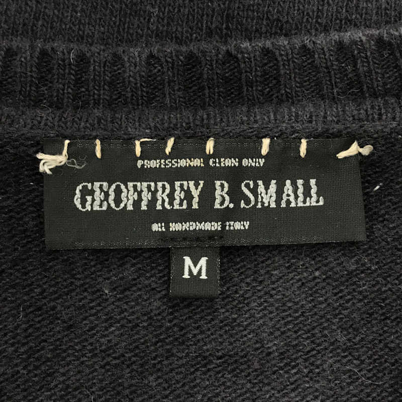 GEOFFREY B.SMALL / ジェフリー Bスモール LUXE取扱 ハンドステッチ Vネック  ニット セーター