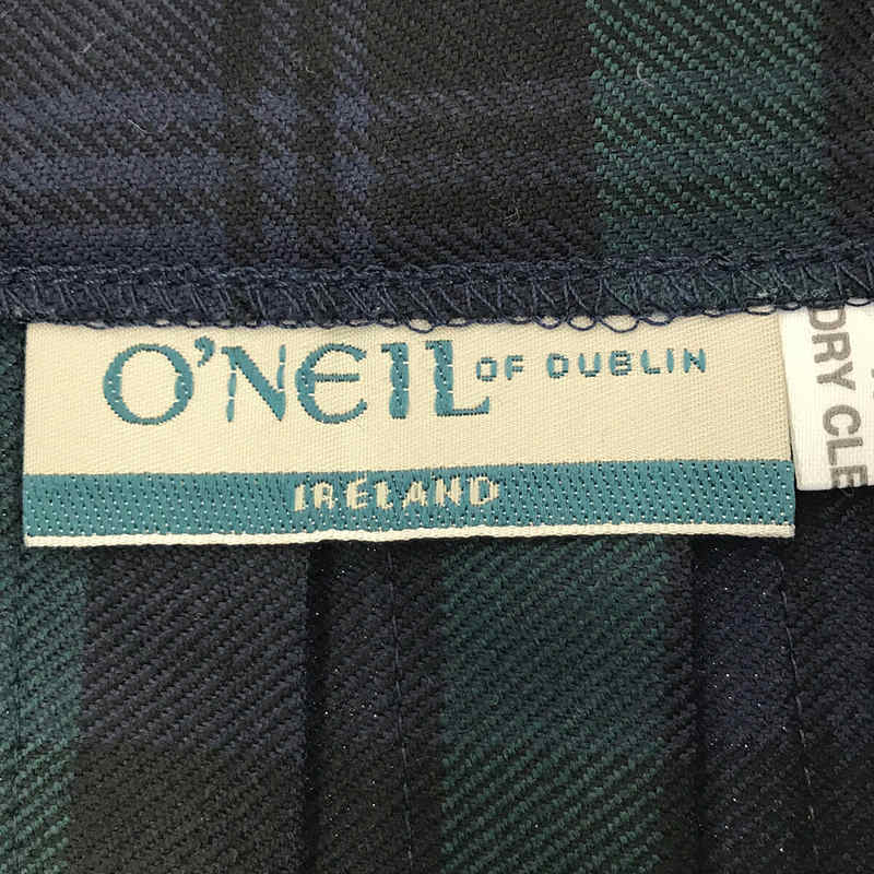 O'NEIL OF DUBLIN / オニールオブダブリン ウール タータンチェック キルト ラップ スカート