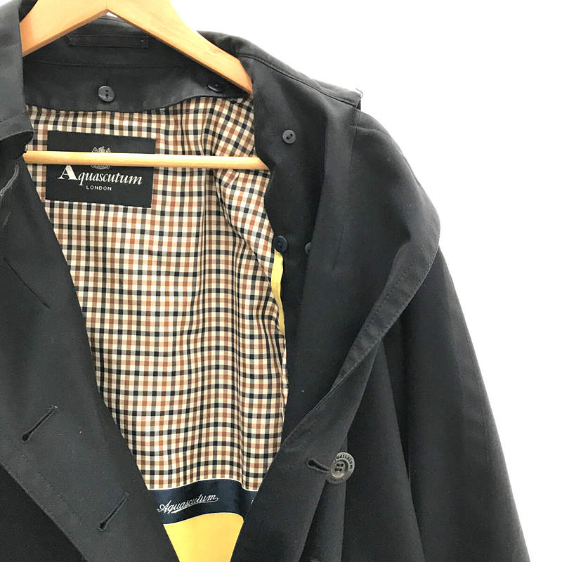 全商品オープニング価格！ 【美品】Aquascutum ロングトレンチコート S