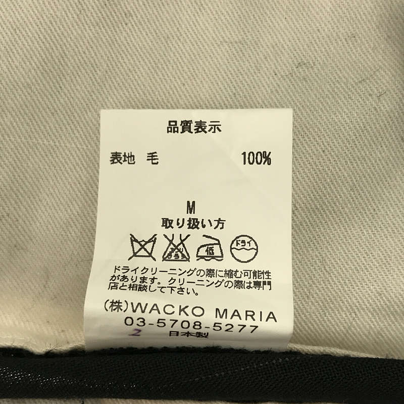 WACKO MARIA / ワコマリア WOOL TROUSERS  ストライプ ウール トラウザー パンツ