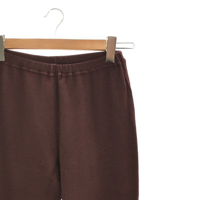 ROKU / ロク コットン100％ リブニット パンツ