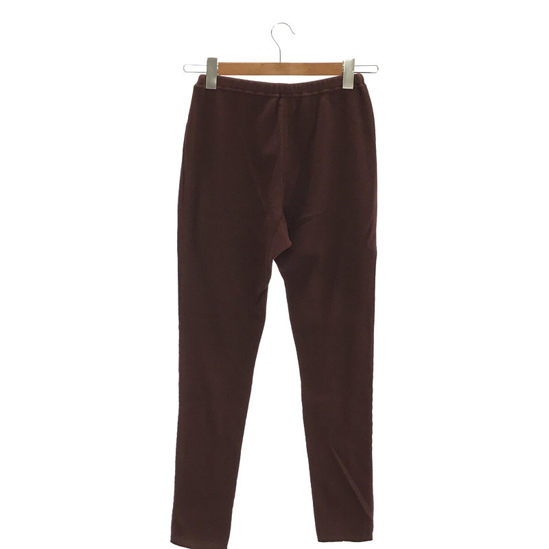 ROKU / ロク コットン100％ リブニット パンツ